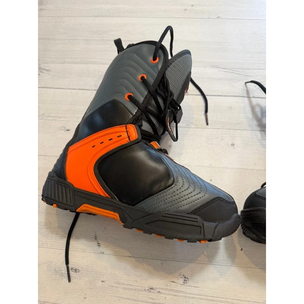 HMK Highmark 4 Snowmobile Boots Men's Size‎ 8 Black Orange